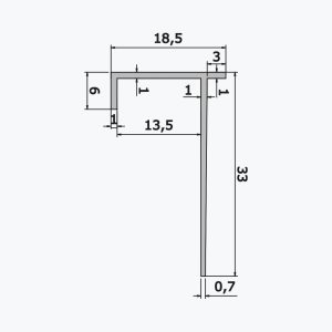 TEMPOLISTEL® A118 Profil płyty gipsowo-kartonowej - obrazek 2