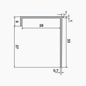 TEMPOLISTEL® B108 Profil wykończeniowy płyty gipsowo-kartonowej BA25 - obrazek 2