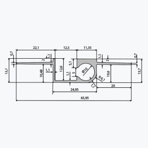 TEMPOLISTEL® B109 Profil gzymsowy do ścianki działowej - obrazek 2