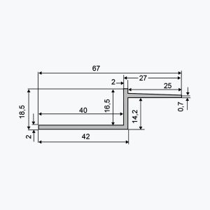 TEMPOLISTEL® B112 Profil szczeliny cieniowej - obrazek 2
