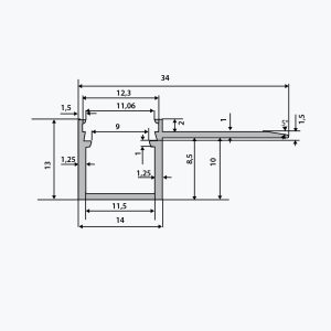 TEMPOLISTEL® B116 Profil płaski LED - obrazek 2