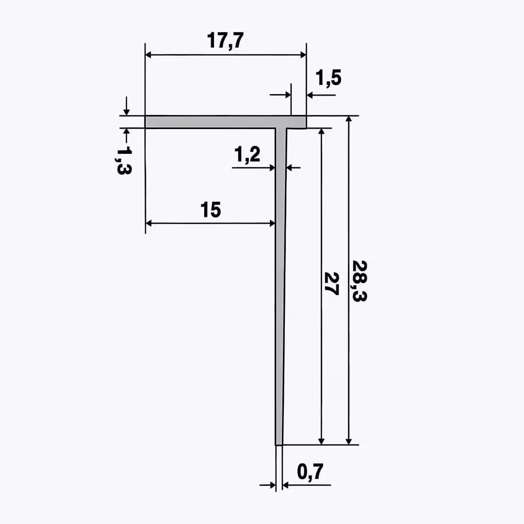 TEMPOLISTEL® B119 Profil stopowy do ścianki działowej BA15 - obrazek 2